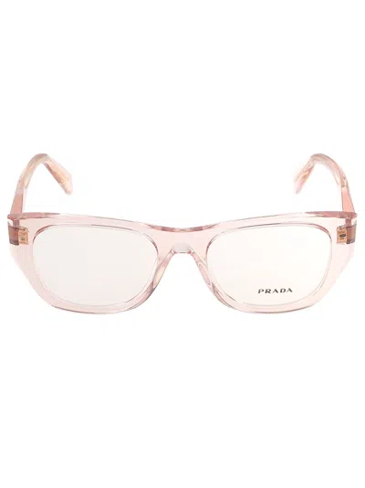 Prada Clear Frame Glasses In 19q1o1