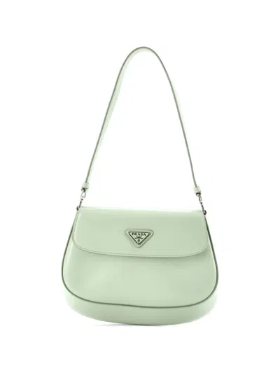 Pre-owned Prada Cleo Flap Shoulder Bag Spazzolato Leather Small Hobo Bag