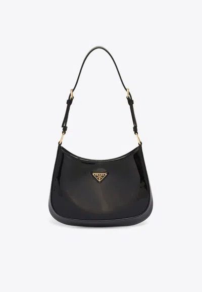 PRADA CLEO PATENT LEATHER SHOULDER BAG
