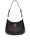 Prada Cleo Patent Leather Shoulder Bag In Nero