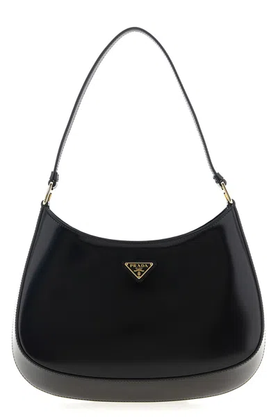 Prada 'cleo' Shoulder Bag In Black