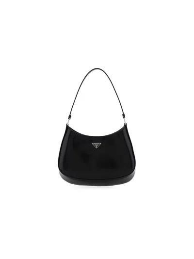 Prada Cleo Shoulder Bag In Black