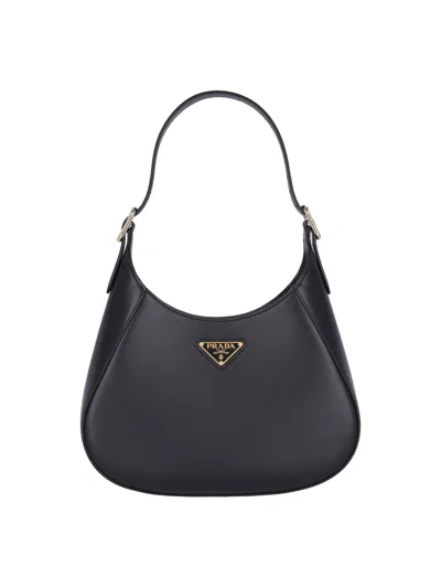 Prada 'cleo' Shoulder Bag In Black  