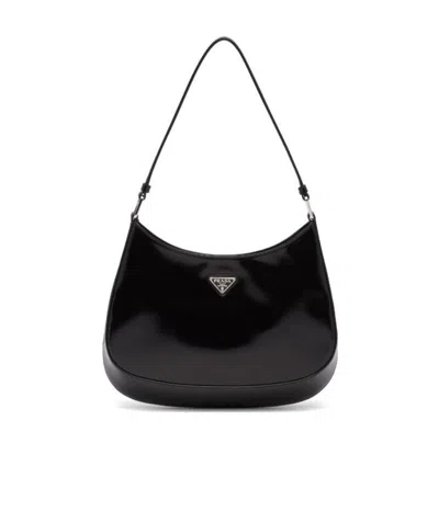 Prada Cleo Shoulder Bag In Black