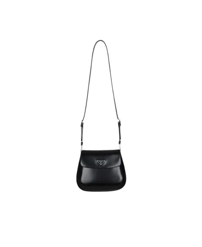 Prada Cleo Shoulder Bag In Black