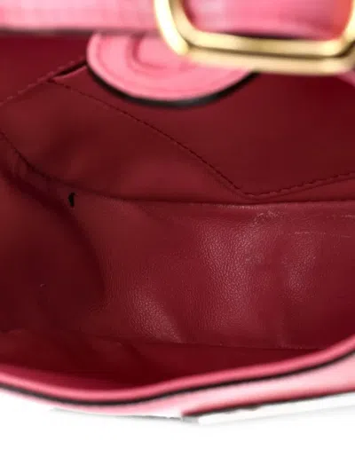 Pre-owned Prada Cleo Shoulder Bag Box Calf Medium Hobo Bag In 粉色