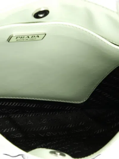 Pre-owned Prada Cleo Shoulder Bag Spazzolato Leather Medium Hobo Bag In Green