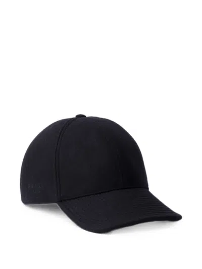 Prada Cloth Baseball Cap In Yellow