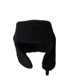 Prada Cloth Trapper Hat In Black