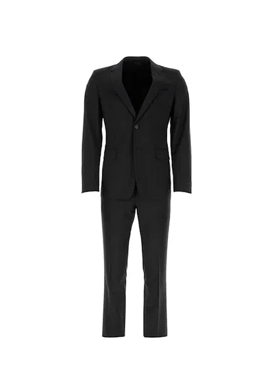 Prada Black Wool Blend Tuxedo