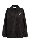 Prada Black Reversible Fur Coat In Black