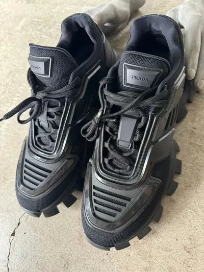 Pre-owned Prada Cloudbust Thunder Sneaker Shoes In Black
