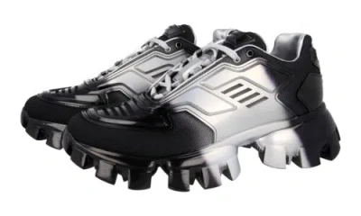 Pre-owned Prada Cloudbust Thunder Sneakers Shoes 2eg293 Black Silver