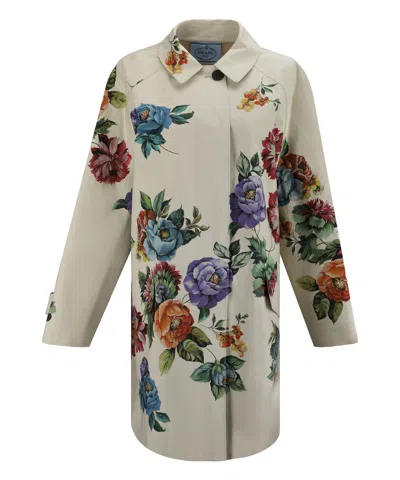 Prada Coat In Sabbia