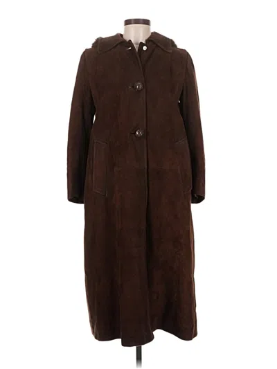 Pre-owned Prada Coat In Brown