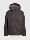 Prada Hooded Jacket Adjustable Drawstrings Waterproof Design In Brown