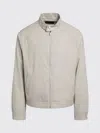 Prada Structured Jacket High Collar Button Cuffs In Neutral