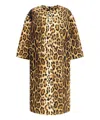 Prada Coat With Animal Print In Multicolor