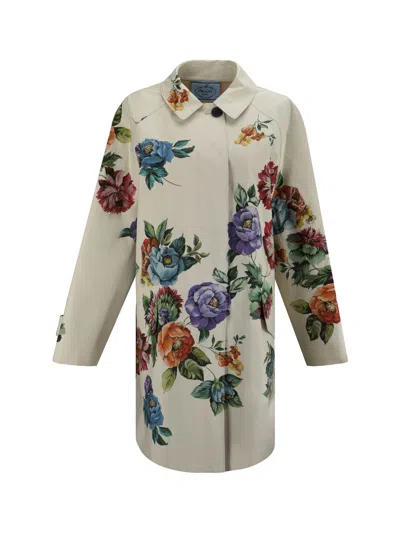 Prada Coat In Sabbia
