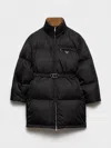 Prada Womens Black Re-nylon Padded Shell-down Jacket In Black