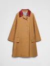 Prada Regenmantel Aus Baumwolle In Brown
