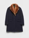 Prada Women's Single-breasted Cloth Coat In Multi