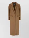 Prada Cappotto In Misto Lana Cammello Donna