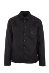 Prada Classic Popeline Shirt For Men In Black