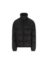 Prada Quilted Nylon Jacket Zip Pockets In Black