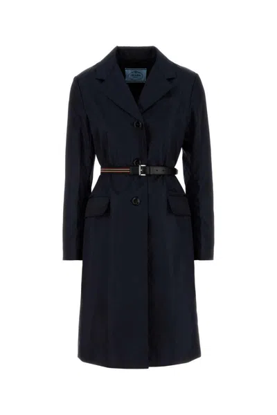 Prada Coats In Blue