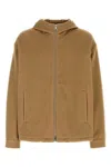 Prada Long-sleeved Casual Jacket In Brown