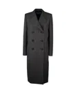 Prada Wool Coat In Cacao Blue