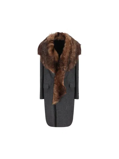 Prada Coats In Blue