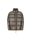 Prada Re-nylon Down Jacket In Gray