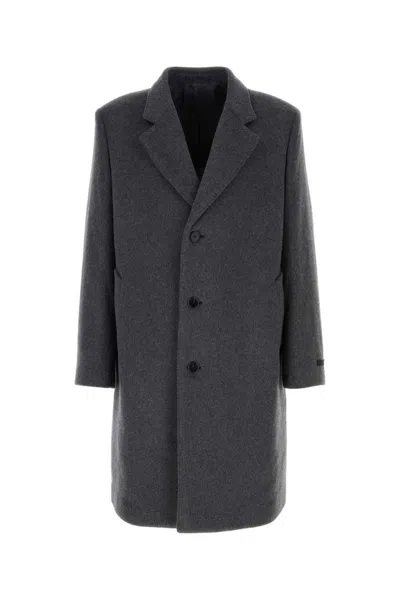 Prada Coats In Grey