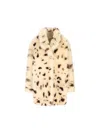 Prada Shearling Coat In Multi