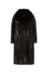 Prada Single-breasted Printed Drill Coat In Printed