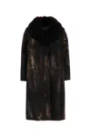 Prada Single-breasted Printed Drill Coat In Printed