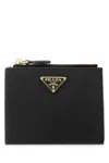 Prada Coin Wallet In Black