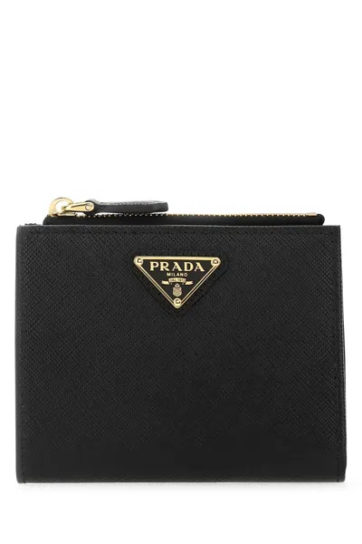 Prada Coin Wallet In Black