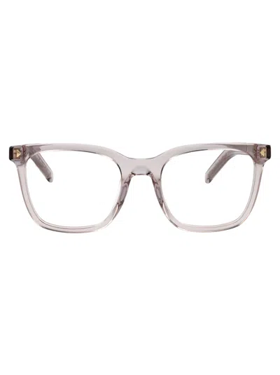 Prada Cold Mauve Acetate Glasses In Metallic
