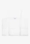 Prada Cold-shoulders Flared Top In White