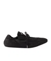 Prada Collapse Canvas Sneakers In Black