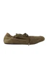 Prada Vintage-finished Canvas Sneakers For Women In Brown