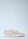 Prada White Logo Sneakers In Neutral