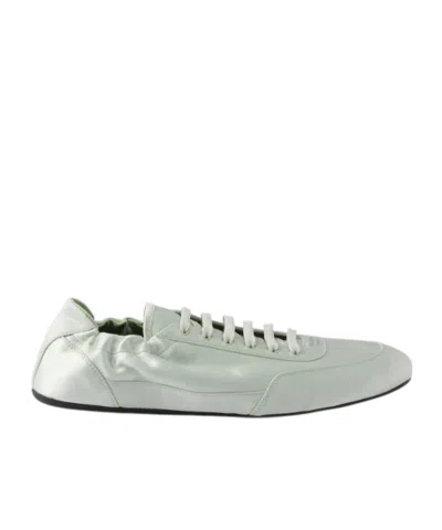 Prada Collapse Lace-up Sneakers In Blue