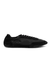 Prada Collapse Re-nylon And Suede Sneaker Men In Black