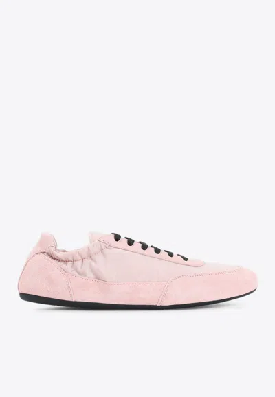 Prada Collapse Low-top Sneakers In Pink