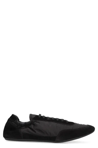 Prada Collapse Low-top Sneakers In Black