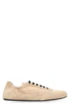 Prada Re-nylon And Suede Leather Collapse Sneakers In Pink